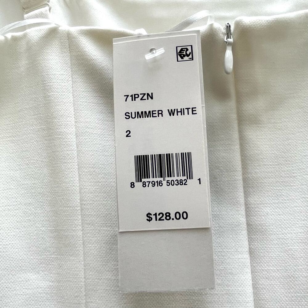 NEW French Connection Cream Whisper Sleeveless Mini Dress Adjust Straps Womens 2 - Picture 6 of 9